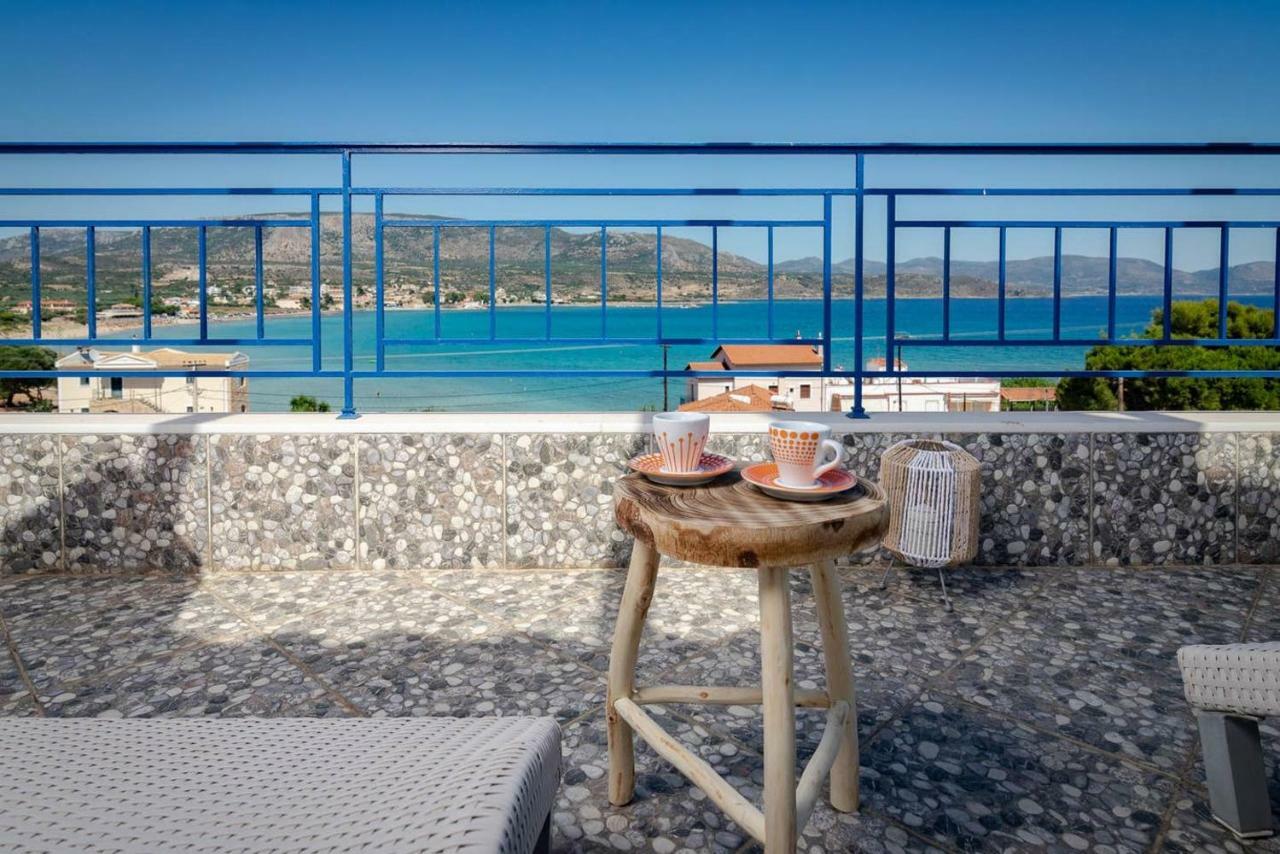 Seaview Flat Steps To The Beach Karavostasi  Exterior foto