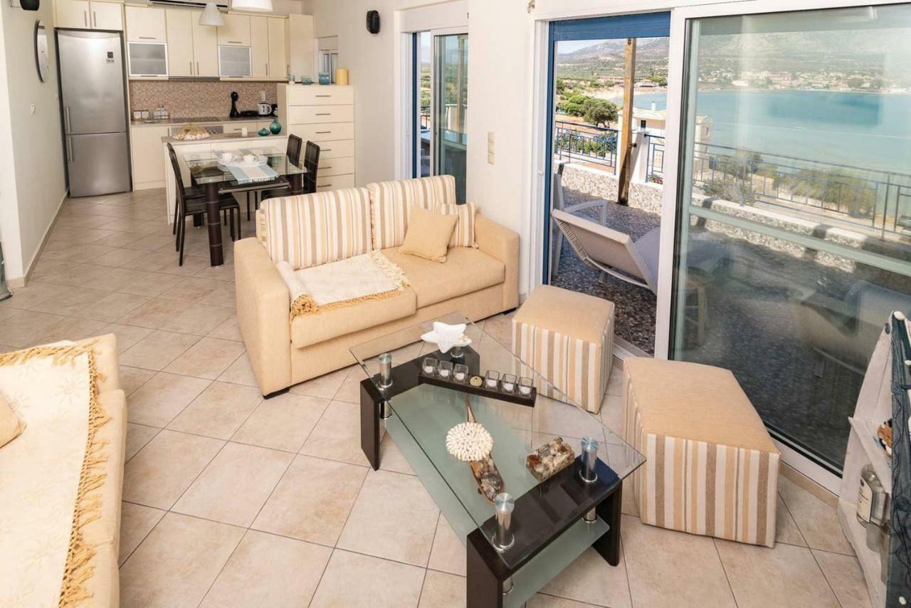 Seaview Flat Steps To The Beach Karavostasi  Exterior foto